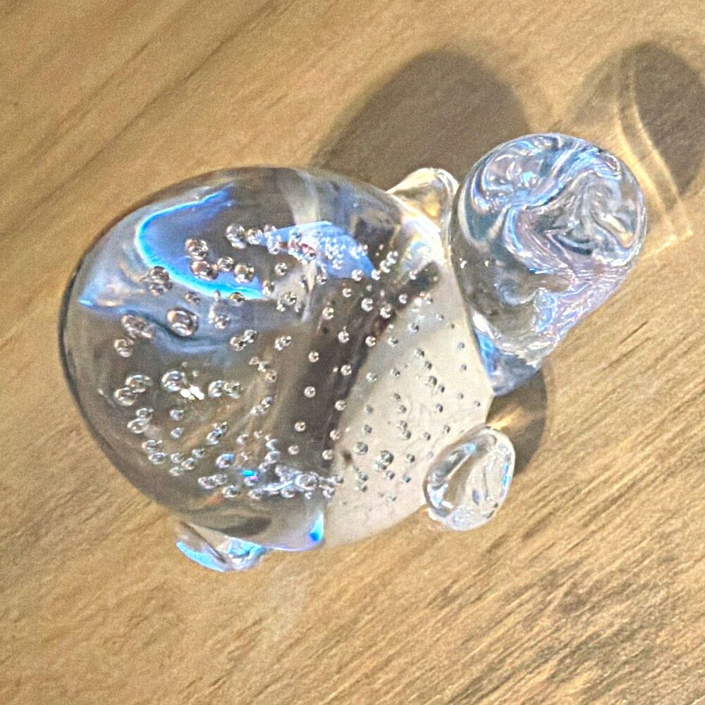 Clear Glass turtle  Theme Paperweight - Clear Color Glass Paperweight